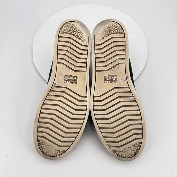 Onitsuka Tiger Lawnship 2.0 Men Size 10.5 D715L Black Leather Low Top Shoes - Picture 11 of 14